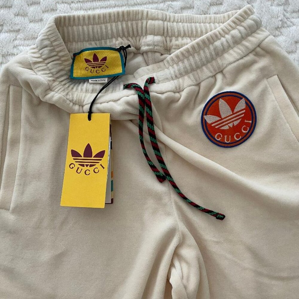 Brand New Gucci x adidas Chenille Cotton Pant